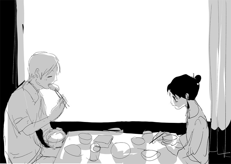 #兎が二匹裏話 #兎が二匹
没にした総扉 