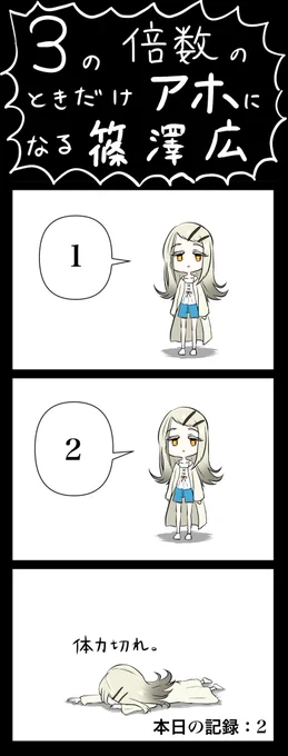 3の倍数の時だけアホになる篠澤広