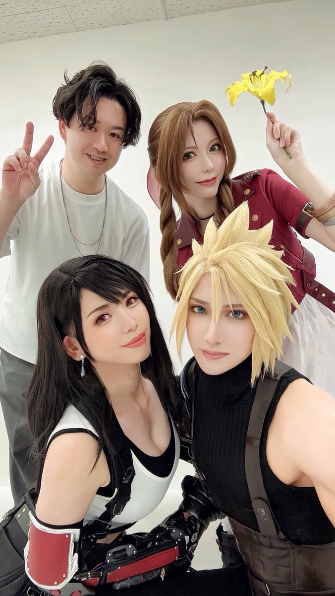 ○億年の時をへて昨日はコスしてきた🫶🧡久々のコスがティファになるとは〜🥳楽しかった！2人共、カメラマンのふじさんもありがとう✨優しくて楽しい世界だった〜👼