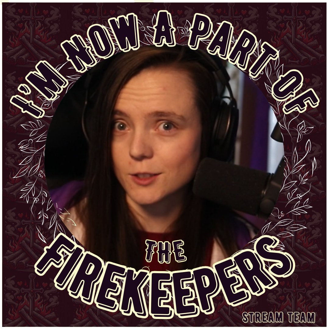 PineappleSamich's tweet photo. I am happy and excited to announce I have joined #TheFireKeepers stream team!! Really excited for this next step and to meet amazing people along the way! Thank you @JenIsOnline  ! https://t.co/mNIV86YcH4