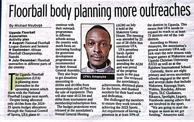 Uganda Floorball Association tweet media