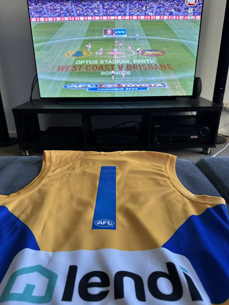 Trav_Roebuck's tweet photo. Got this out today for the 100 game carpet man.. Let’s go boys @WestCoastEagles
#ThanksSimmo https://t.co/ovYdQudm1o