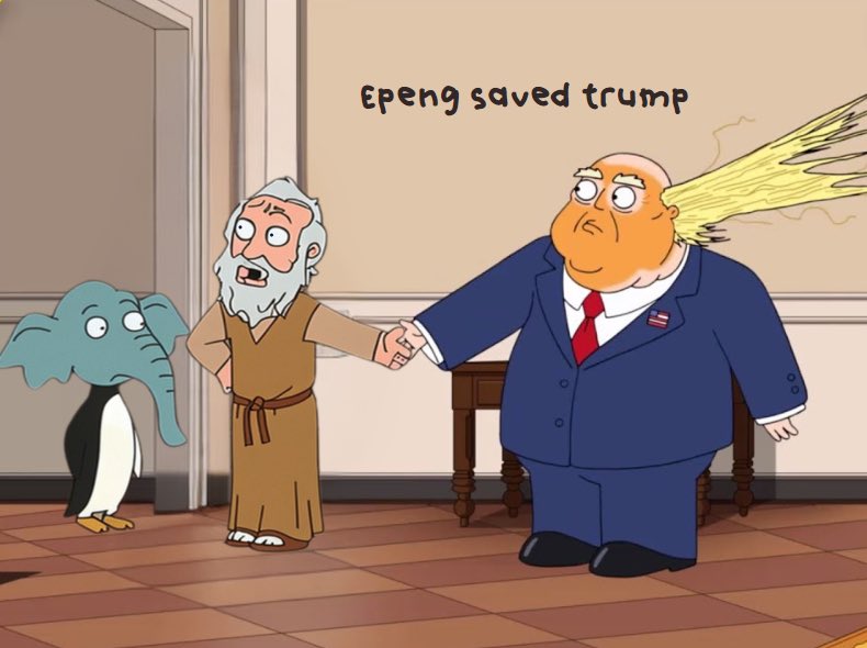 Trump wasnt saved by fluke, $EPENG is his saviour 

0xa5f55bf3731f28cd503b8d544e2bb9aa150eb313