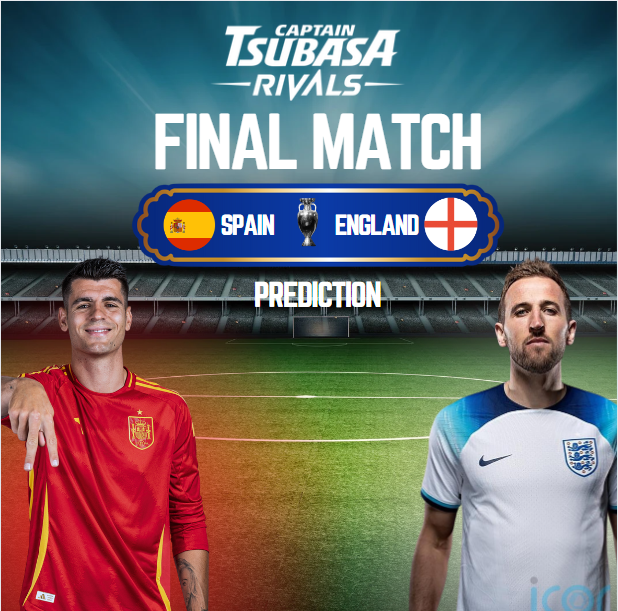 TsubasaRivalsEN's tweet photo. Join us for the Match Prediction Event for the Final Match of Euro 2024: England vs. Spain! 🌍⚽️

🔥 Think you can predict the winner? 
- Like and retweet this tweet
- Comment your prediction below and tag your friends to join the fun!

🏅 Prizes: $5000 TSUGT for 3 winners!

Let's enjoy the football moment together!

#Euro2024 #Football #tsubasarivals #Euro2024FinalPredictions #EnglandvsSpainTickets