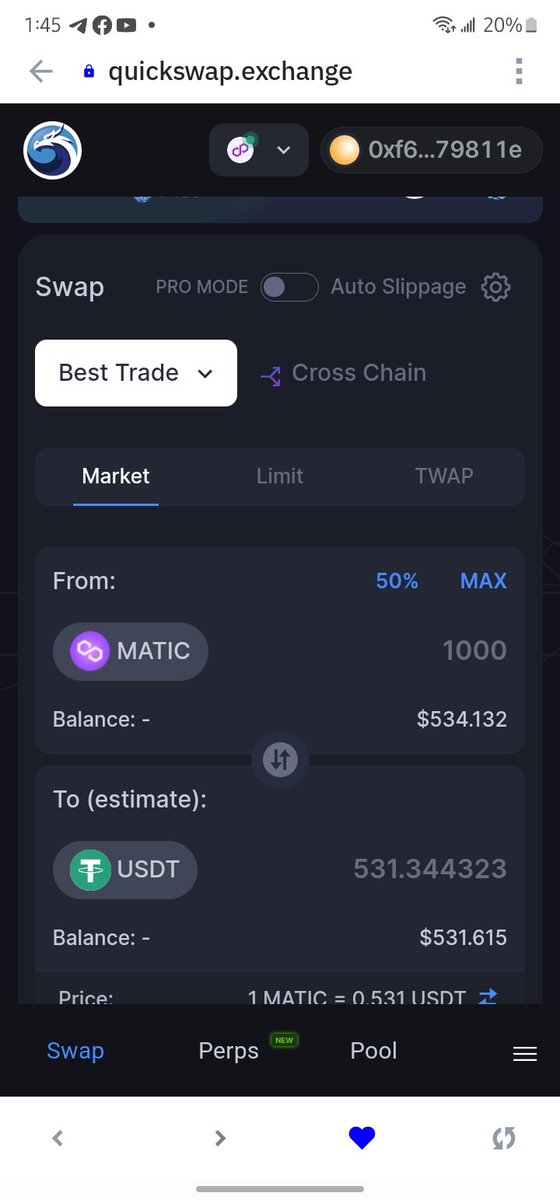 TradersRek7620's tweet photo. @TrustWallet_Fil @0xPolygon #TrustAcrossChains https://t.co/WEqT6r6FgC