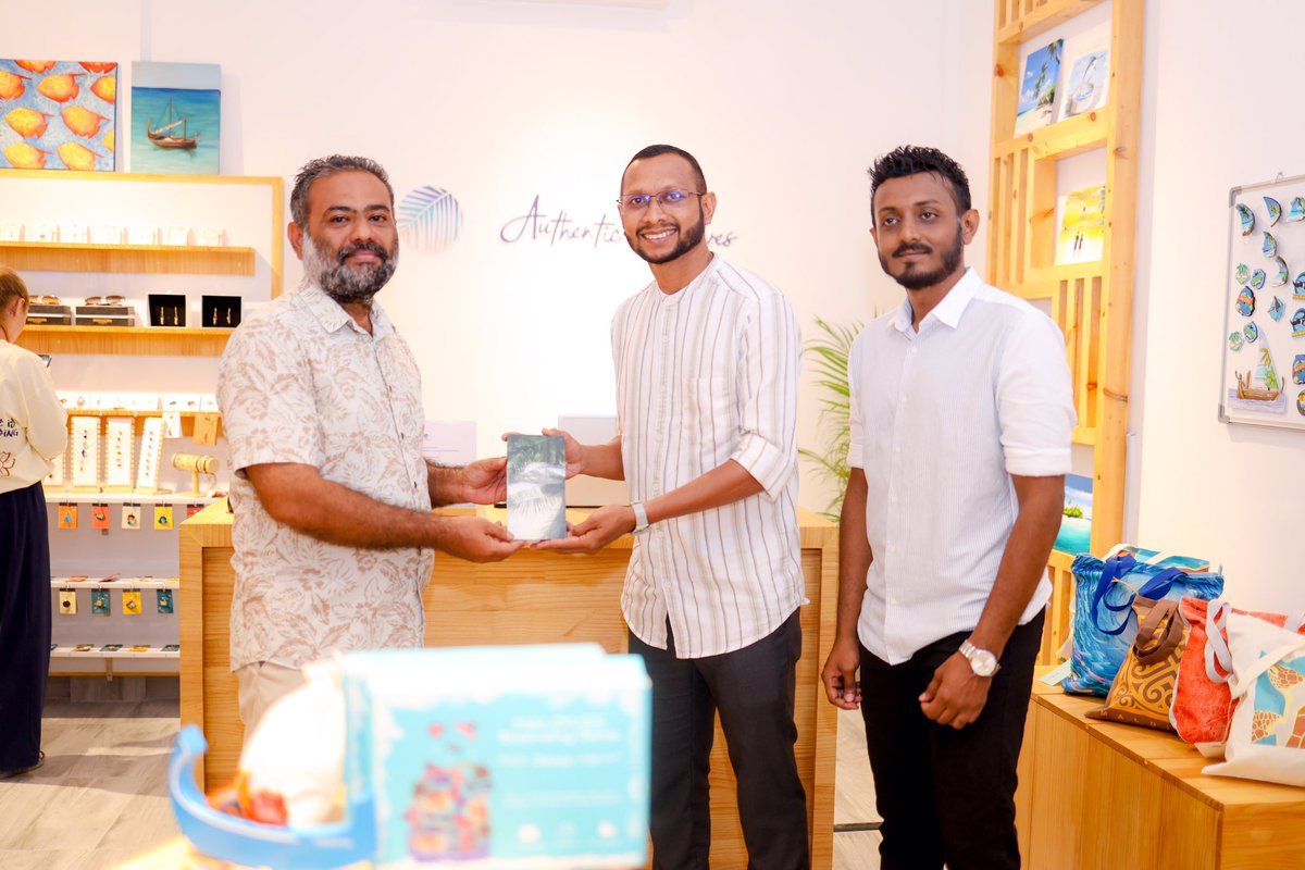 Authentic_MV's tweet photo. Celebrating a milestone as we open our new outlet in AA. Thoddoo! This vibrant island is one of the most trending tourist destinations, making it a must-visit spot for anyone looking to explore the true essence of the Maldives. https://t.co/sQtiQw235C