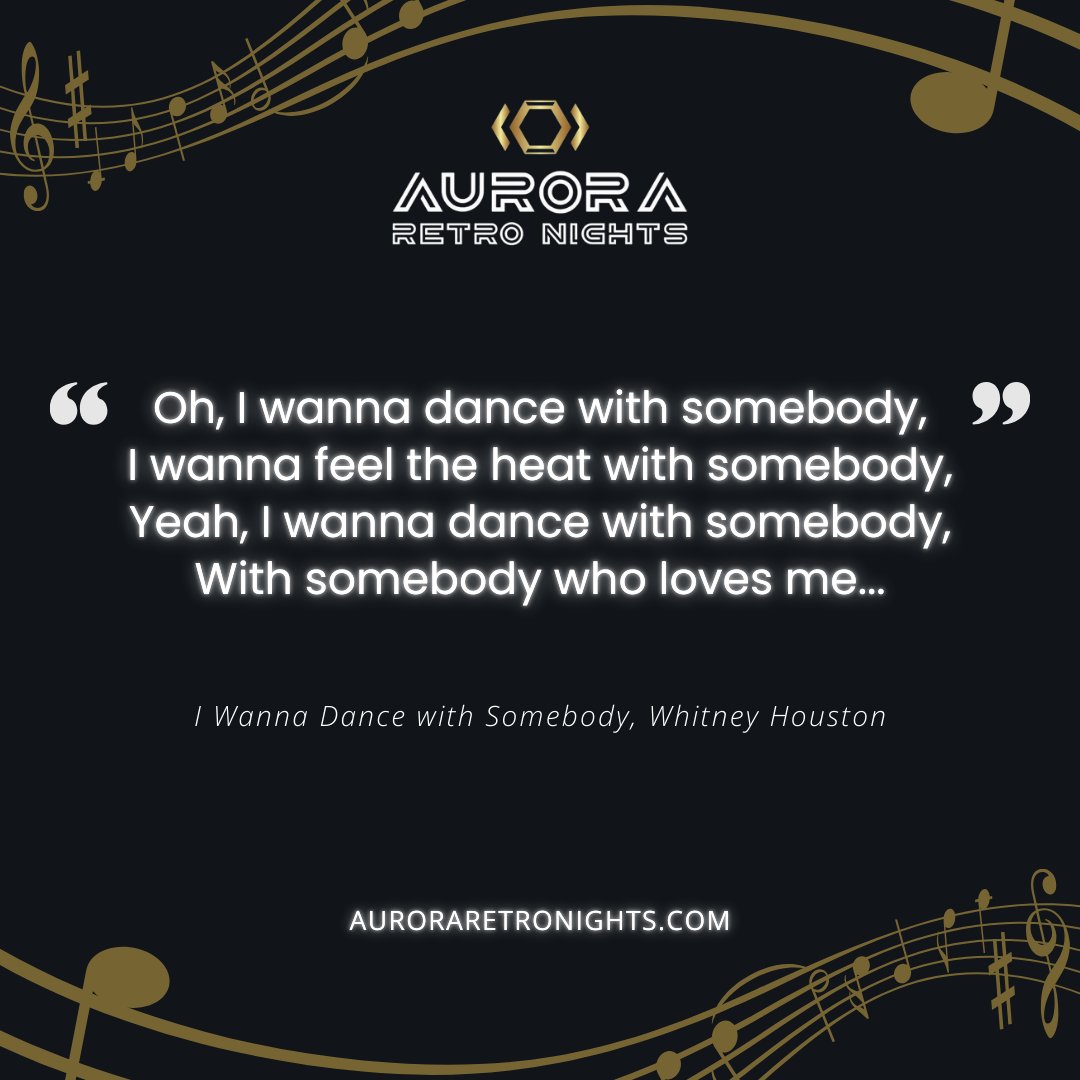 AURORA_Retro's tweet photo. 🎶✨ Rediscover the magic of Whitney Houston's iconic anthem, "I Wanna Dance with Somebody." 🌟 Feel the nostalgia and joy of dancing till dawn with this timeless hit! 💃💫
Celebrate the music that moves us all. 🎵💖
#AuroraRetroNights #HearThePast #RetroConcert #WhitneyHouston https://t.co/nF77NjB21v