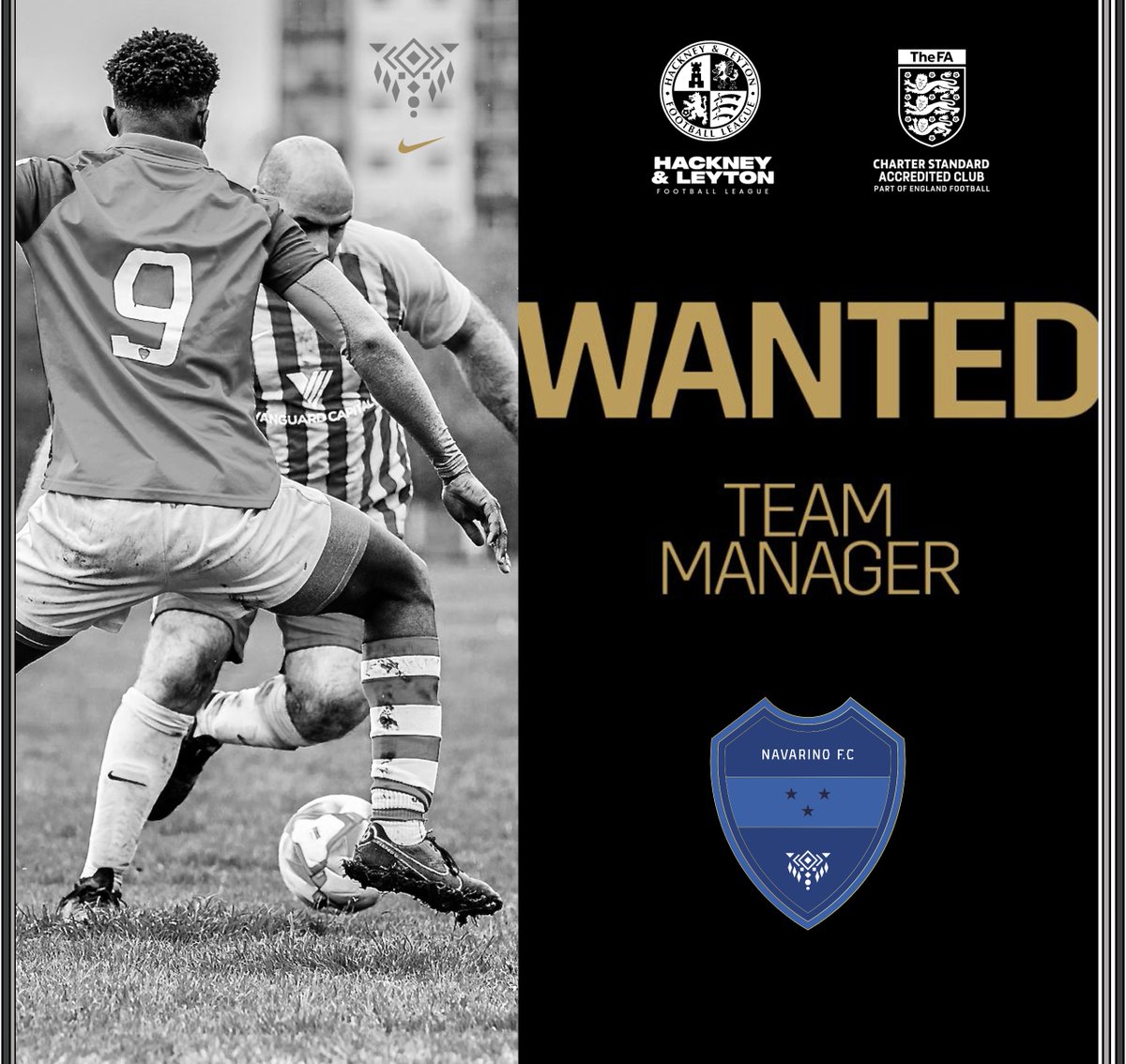 FcNavarino's tweet photo. We are looking for a manager to help run the team for the upcoming season- Please like/share/repost for reach. #grassroots ⚽️ dm us! https://t.co/QA35ayaok4