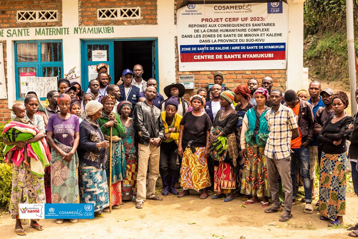 COSAMEDnews's tweet photo. Mission conjointe OMS, DPS SUD-KIVU et COSAMED d'évaluation finale du projet CERF UF 23 dans la zone de santé de Kalehe en #RDCongo. 
La communauté a exprimé le reggret du fin de projet dans la zone de Kalehe encore sinistrée avec les nouveaux déplacés en provenance du Nord Kivu https://t.co/SjXDpH3oTl