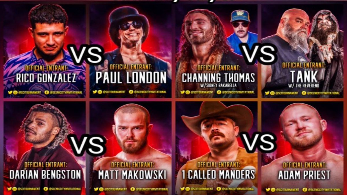 indiewrestling's tweet photo. Now On Demand

@SCITournament #SCI2024

@Rico94Gonzalez v @LondonFu
@ChanThomasPro v @Tank_Est1996
@DarianBengston v @TheMattMakowski
@1called_manders v @Adam_Priest_
@mdcon420 v @erronwade
@TJCWrestling v @anakinsadmurphy 
+ @SugarDunkerton &amp; more!

https://t.co/zz3AspeEDw https://t.co/HUpfgrdeik