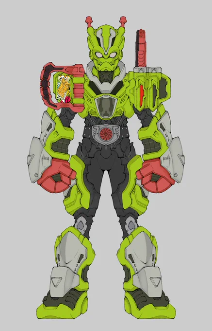 #オリジナル怪人 ゲーマドライバー 怪身帯 難しかったですw 色々思案した結果、バグスターの印象を持たせつつド◯キーコング的な感じを出そうと手足を大きくして、そこにレベル1などのエッセンスを足してエグゼイドらしさを出しています 自分でもなかなかない引き出しを開けてデザインしましたねw