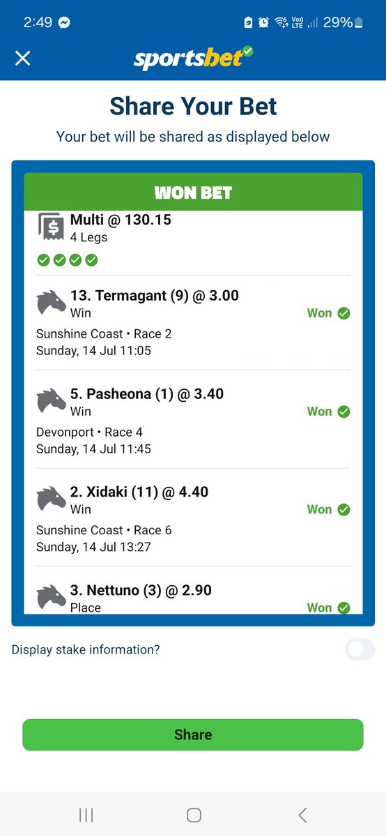 seanwillo1's tweet photo. @PfitznerMiles @SEN_track Pays to follow Miles in on a Sunday
💪🏽💰💰 #bang https://t.co/U8pO0t3q6Q