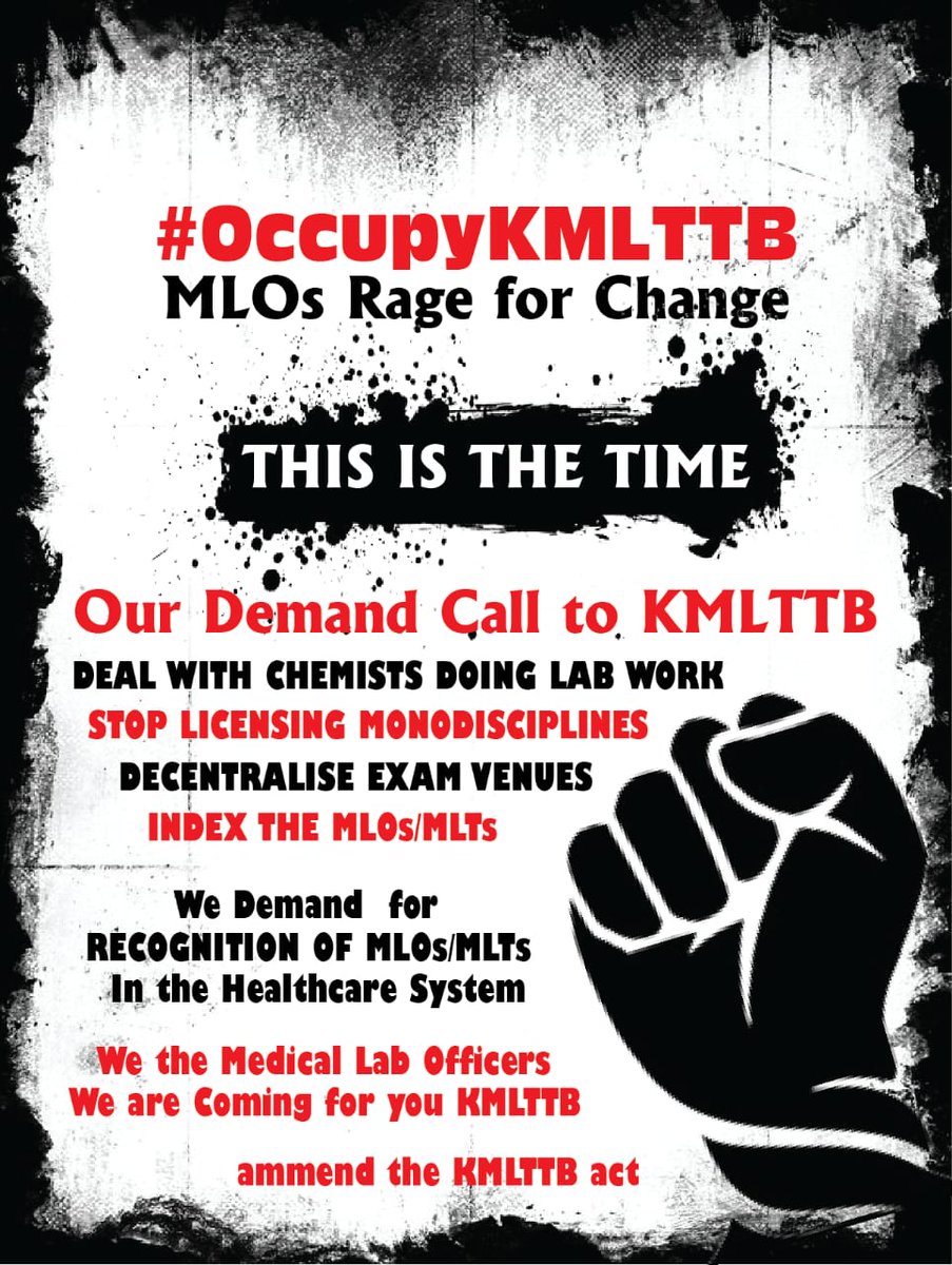 am_Chris4's tweet photo. #occupykmlttb 
We want to be heard
Deal with chemist doing lab work 

Kahawa Barracks assassinator gen z funders farouk kibet trump https://t.co/u2jJ6ChEKd