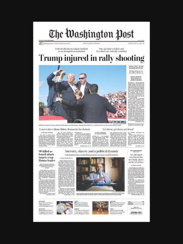Krieger66362259's tweet photo. Tentative d’assassinat sur Donald Trump : 
Le « Deep State » 🇺🇸, comme pour JF Kennedy, a encore frappé ! https://t.co/apQwAIQxih