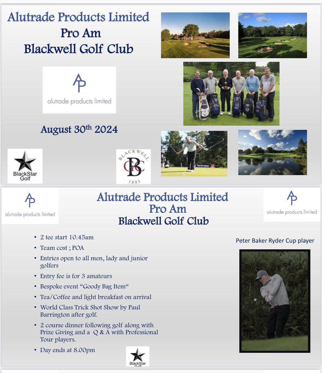BlackStarSports's tweet image. Come and join us on Aug 30 for a unique Pro Am at the stunning @BGC1893 
In addition @strikergolfshow will be joining us for some great entertainment post golf.

Further details DM us.
