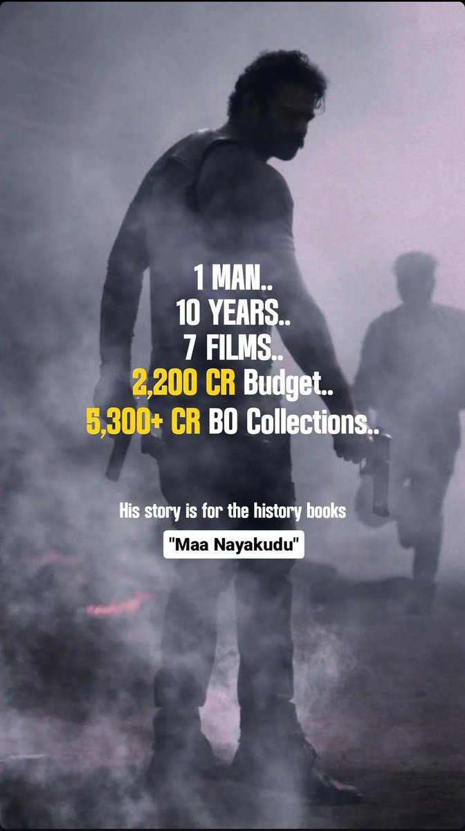 Rebeltweetts's tweet photo. Ma Nayakudu #PRABHAS 👑🔥 https://t.co/6fZW9mud95