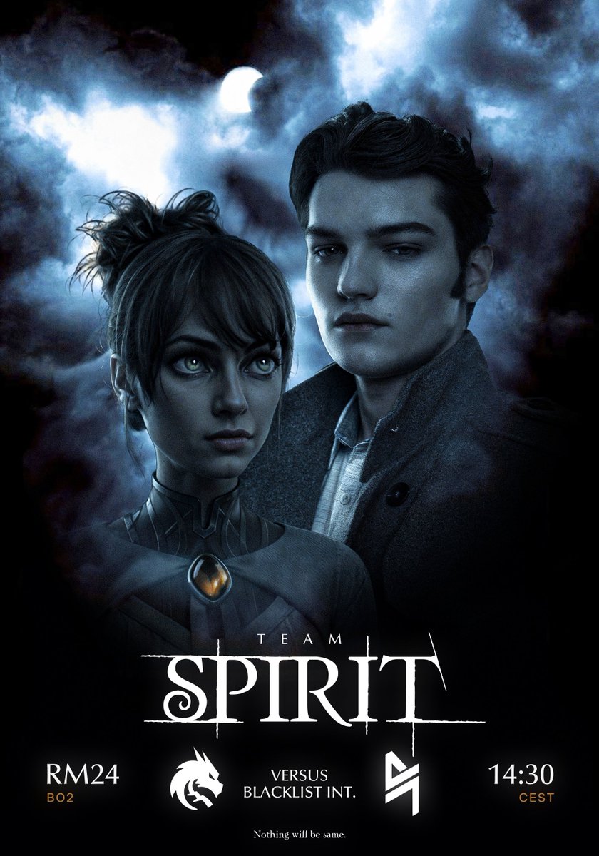 Team__Spirit's tweet image. Final match of #RiyadhMasters Group Stage 🔥

🆚 @BLACKLISTINTL | 14:30 CEST