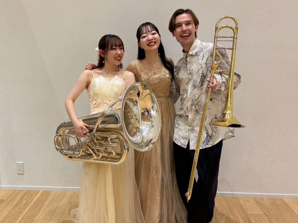 6/24 室内楽演奏会
1年生の頃からずっと一緒の2人と室内楽演奏会に出演させていただきました！
エワイゼン楽しかったです🫶🏻