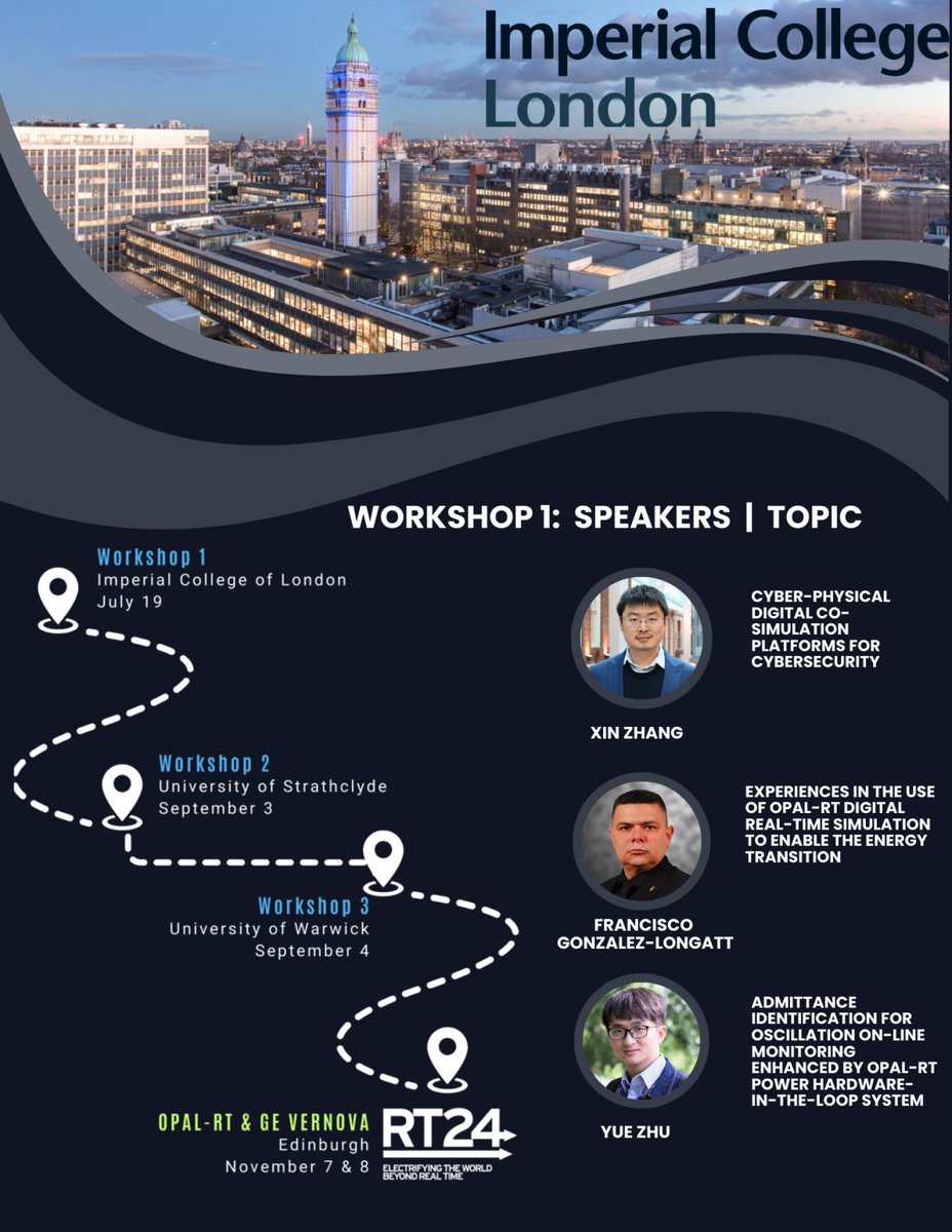 fglongatt's tweet photo. Dear Community

This is a quick reminder of this fascinating event organized by our friends from OPAL-RT TECHNOLOGIES at the Imperial College London.

I will see you there. Friday, 19th July 2024

#fglongatt #fglongattLife #digitalrealtimesimulation #modelling #simulation https://t.co/DTGsa5kXCx
