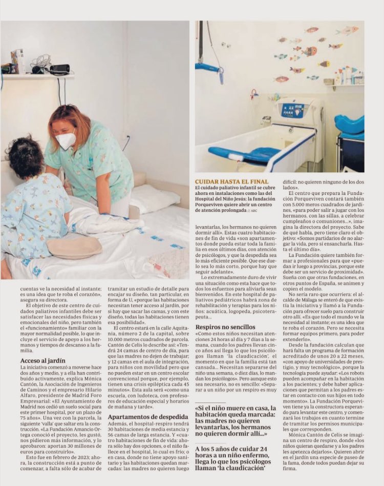 Javier G Álvarez (@javigalvarez) on Twitter photo Nace el primer hospital infantil de cuidados paliativos vía <a href="/abc_es/">ABC.es</a>
<a href="/Ped_Pal/">PEDPAL</a> <a href="/PorqueViven/">Fundación porqueViven</a> <a href="/secpal_/">SECPAL_CPaliativos</a> <a href="/AECPAL_/">AECPAL</a> Nace el primer hospital infantil de cuidados paliativos vía <a href="/abc_es/">ABC.es</a>
<a href="/Ped_Pal/">PEDPAL</a> <a href="/PorqueViven/">Fundación porqueViven</a> <a href="/secpal_/">SECPAL_CPaliativos</a> <a href="/AECPAL_/">AECPAL</a>