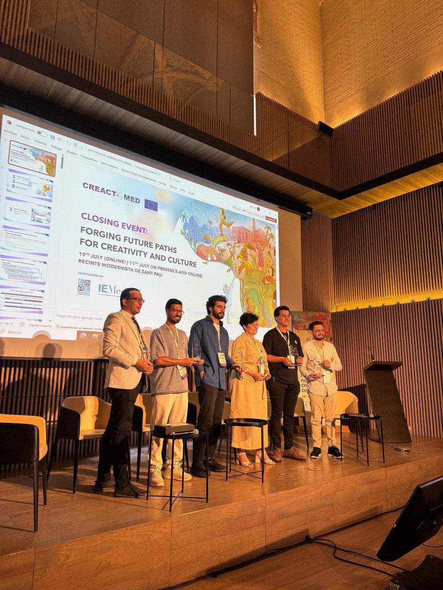 MerouaneT's tweet photo. Félicitations à @Meteorairlines récompensé ce 10/07 à #Barcelone par l’1 des "Best Artistic Practices Awards" dans la région méditerranéenne lors de la cérémonie des #Creact4med
Belle reconnaissance de l’innovation culturelle & l’excellence musicale au cachet #amazigh
#culture https://t.co/9txjWfnUWr
