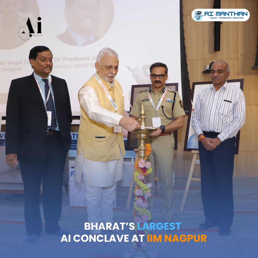 aimanthan's tweet photo. Exciting glimpses from Day 2nd of the AI Manthan Conclave at IIM Nagpur on 13th July 2024!
#aimanthan #manthanai #conclave
#conference #iim #iit #nit #iiit #iimnagpur
#iisc #vishwamanthanresearchfoundation #vrf
#ai #manthan #research #researchpaper #researchwork #governance https://t.co/6W10Wh36lA