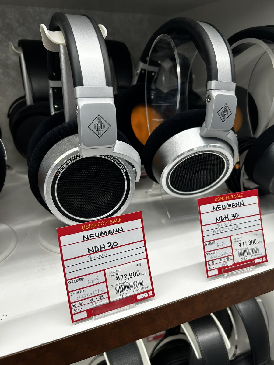 FUJIYAAVIC's tweet photo. 中古売価見直しました①
NEUMAN NDH30
1,000円から2,000円ほどお安くしました。
状態確認は、WEBページからご確認ください。
是非、ご検討下さい!!
商品ページはこちらから💁💁♀️
https://t.co/SwQPUltBY3
#フジヤエービック #NEUMAN #NDH30 https://t.co/rkaOLWg8S3