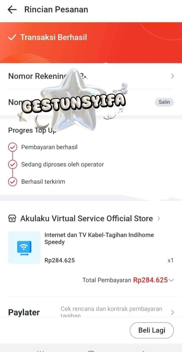 syifsaaa's tweet photo. Done🌟
Akulaku via token
Akulaku via token
Akulaku via tagihan
Spaylater via token
#zonauang #Zonajajan https://t.co/2a1YUJpTg8
