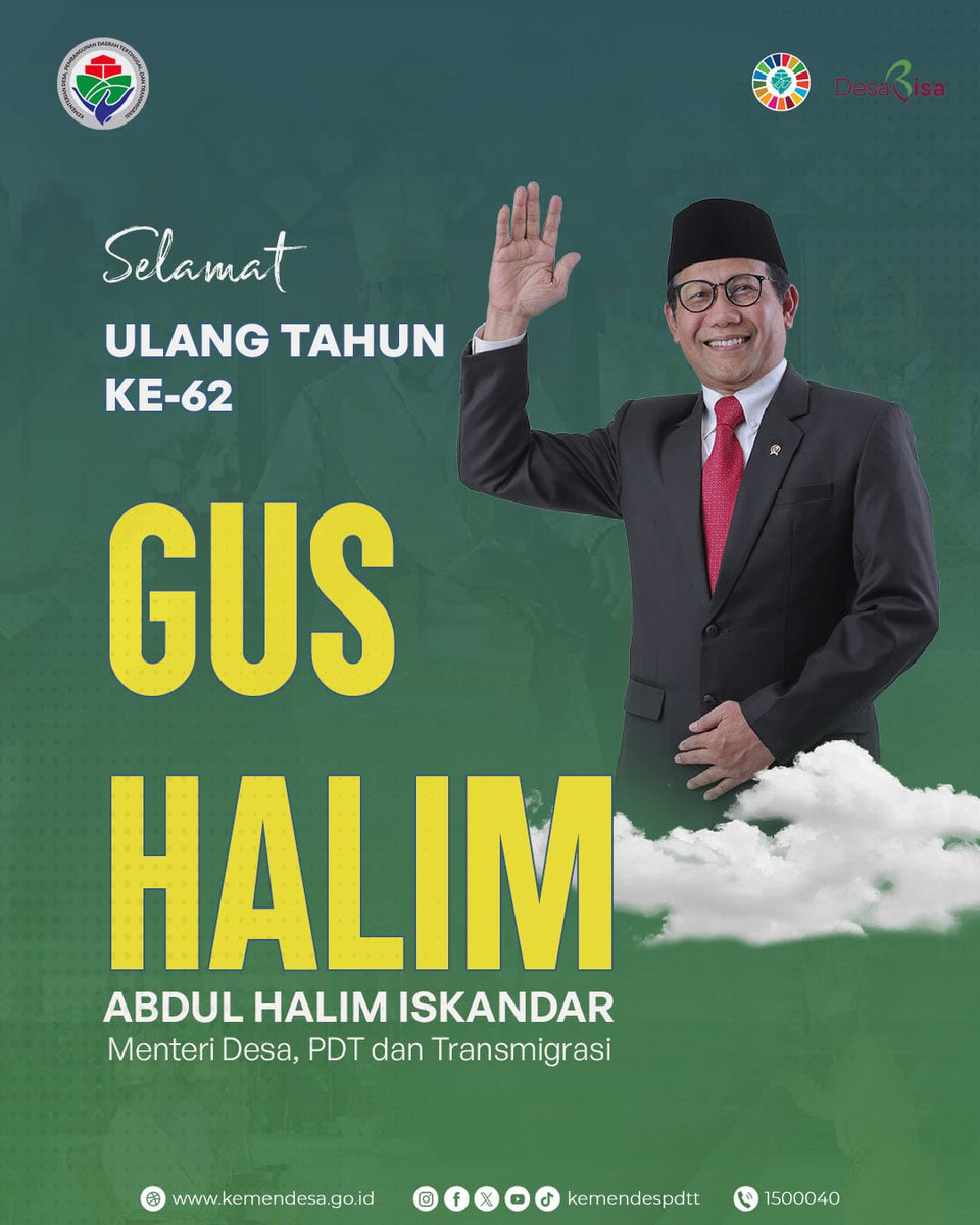 Tambah berkah dan manfaat Gus Menteri
<a href="/halimiskandarnu/">ABDUL HALIM ISKANDAR</a> <a href="/taufikmadjid71/">IG : taufik.madjid</a> @DitjenPPKTrans <a href="/cakimiNOW/">A Muhaimin Iskandar</a> <a href="/BeritaUnusia/">Berita UNUSIA</a> @DitjenPPKTrans <a href="/bpsdmkemendesa/">Bpsdm Kemendesa</a>