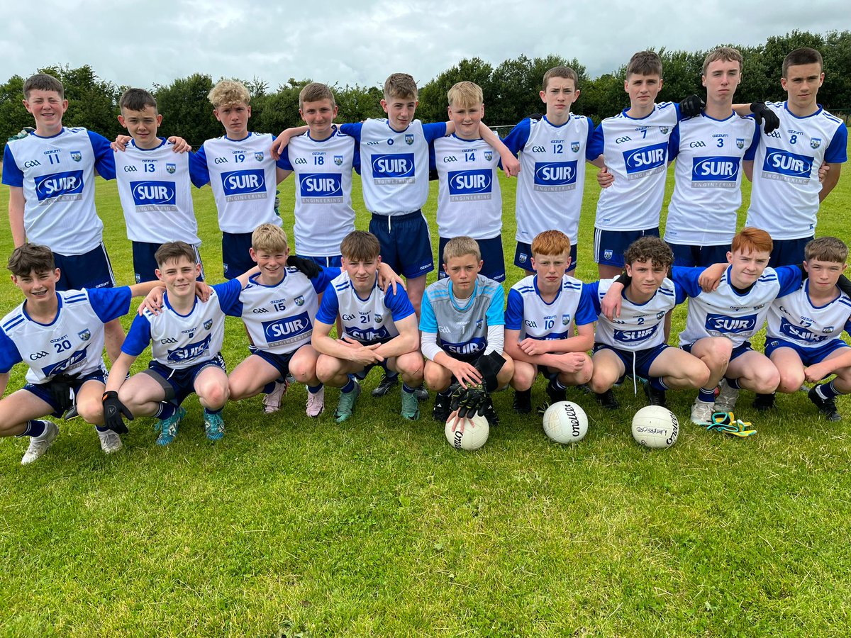 WaterfordGAACG's tweet photo. #DèiseÒg U-14 Football Development Squad(s) who played #CorkEast, #CorkCity and both @LKCoachingGames teams yesterday in Staker Wallace GAA, #Limerick, an entertaining day of action, well done to all involved, thanks to all who travelled up to support as well 👍👏⚪️🔵🏐 #GAA https://t.co/nfSJErNfs8