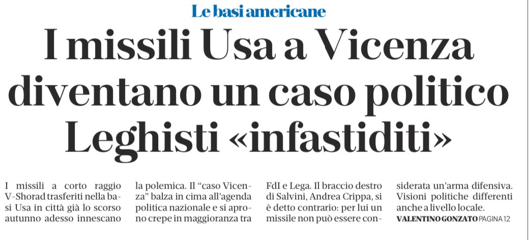 marco_fanton's tweet photo. La #Lega di merda appoggiò l’allargamento della base americana a #vicenza. Faceva schifo allora, fa più schifo oggi lei e ogni suo singolo elettore o simpatizzante. https://t.co/0vTGaSzEeW
