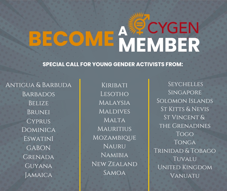 AngellahManda's tweet photo. CALLING GENDER YOUTH ADVOCATES! 

🌎Become a member of Commonwealth Youth Gender &amp; Equality Network 🌏 

The Commonwealth Youth Gender &amp; Equality Network (CYGEN) is recruiting youth gender activist from specific Commonwealth Countries.

Apply now on ----) https://t.co/RijdtXG796 https://t.co/HrmEbNghOd
