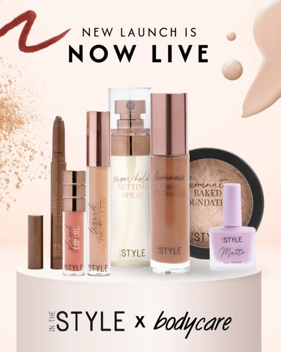 MoorSheffield's tweet image. Bodycare's makeup collection with @inthestyle is officially live! 🤩

With everything you could need from foundations to eyeliners and nail varnishes, not to mention some iconic dupes for unreal prices! 😉 Get yours today!

#Bodycare #BodycareXInTheStyle #MakeUpCollection