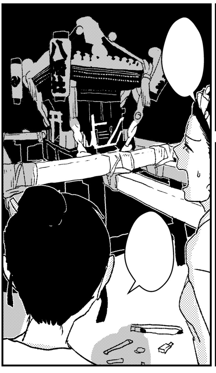 #兎が二匹裏話 #兎が二匹
必要と思った資料が締切直前を狙ったように揃うことが多々ありました。
画像は連載版4話お神輿資料 お神輿なんて描けないぞ～と思ってたら、タイミング良く締切前に近場で大きいお祭りがあり、世田谷中のお神輿が集まっていた。 