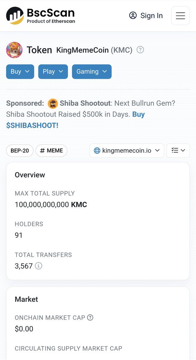 The KMC BSCscan page has been updated

- Logo
- Website
- Telegram
- Twitter

bscscan.com/token/0x97b08F…