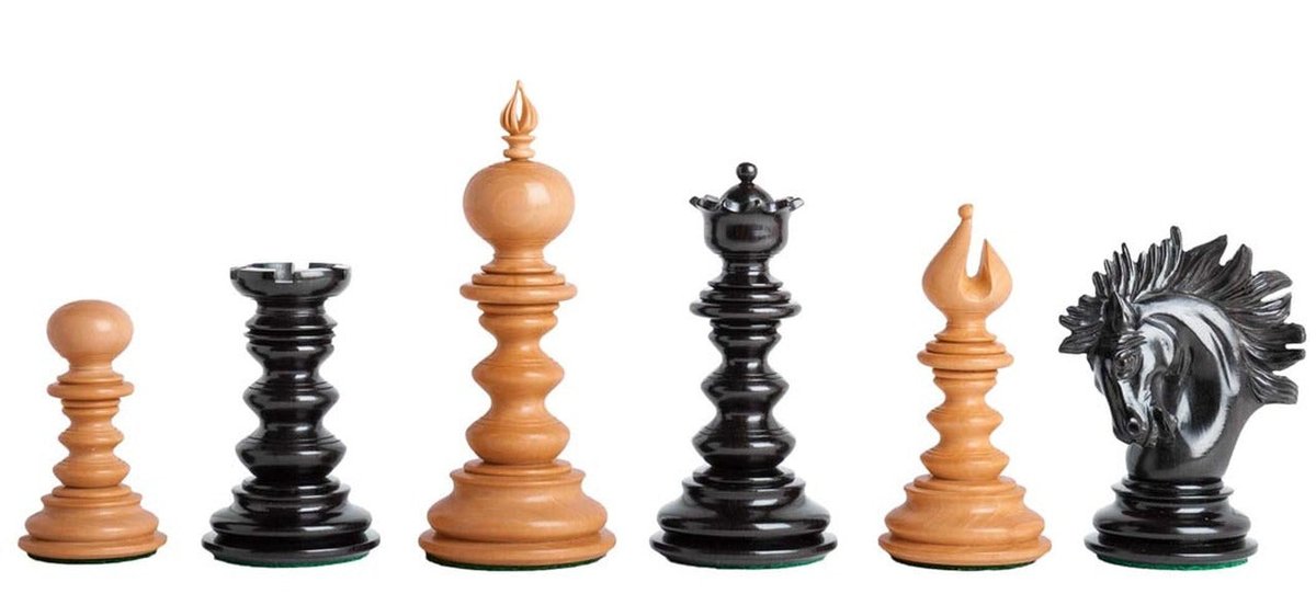 StauntonChess's tweet photo. Sleek sellouts! 🤓. Order St Petersburg Savano Ebony Luxury Hand Carved Chess Pieces at £299.00 from https://t.co/nDHos0bl9O #chess #boardgames https://t.co/6VLMXYqxYp