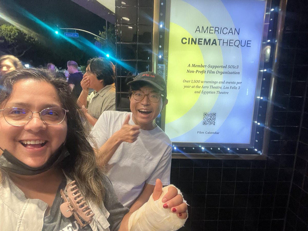 Got to witness one of my favorite Directors <a href="/flanaganfilm/">Mike Flanagan</a> present a movie by one of his favorite directors, Park Chan-Wook (also mine). Glad I was able was able to attend with <a href="/iTorento/">Trent Nakamura</a> #Stoker was wonderfully insane. Thanks <a href="/am_cinematheque/">American Cinematheque</a> and <a href="/theblcklst/">The Black List</a> 🌈