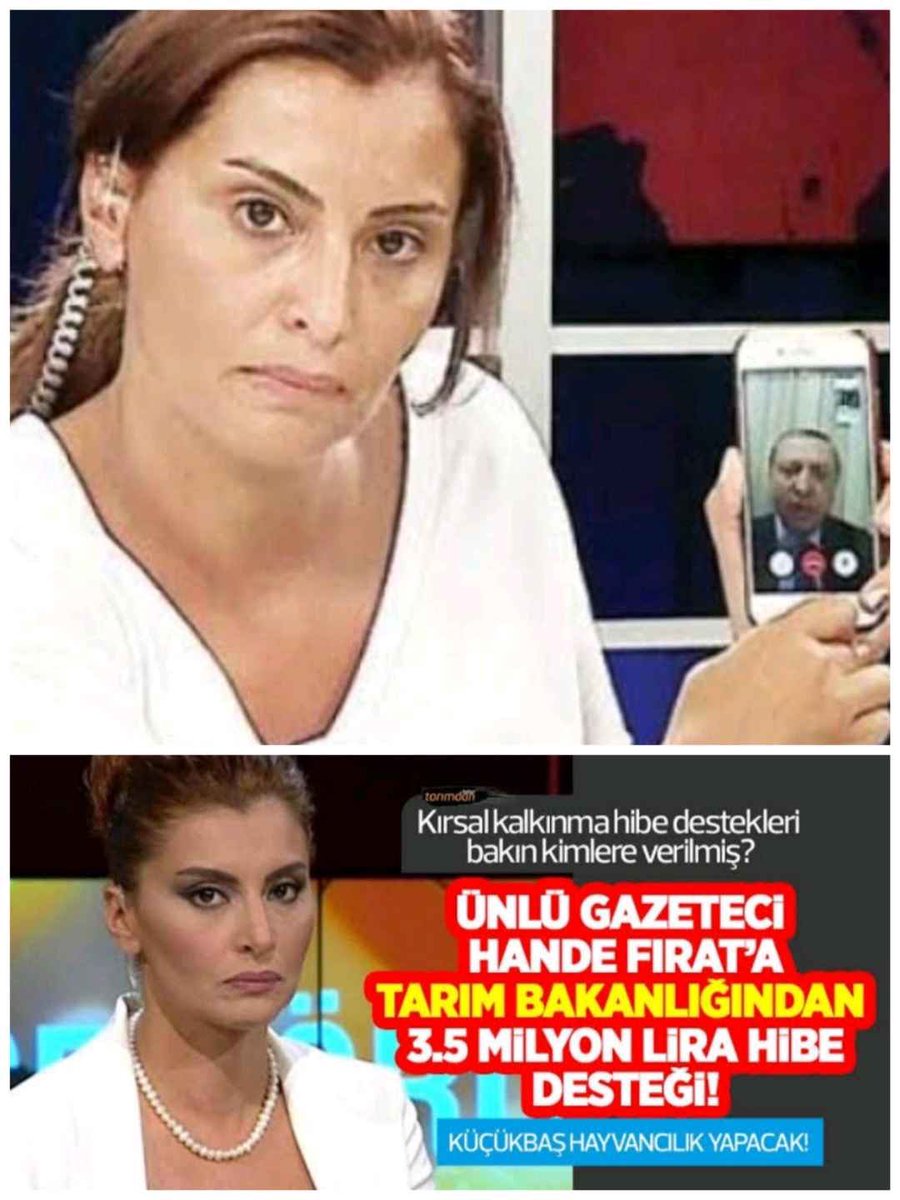 Yıllarca CNNTÜRK’de akkoyun güden Hande’ye, Tarım Bakanlığı 3.5 milyon TL küçükbaş hayvancılık hibesi verdi.
Şaka değil