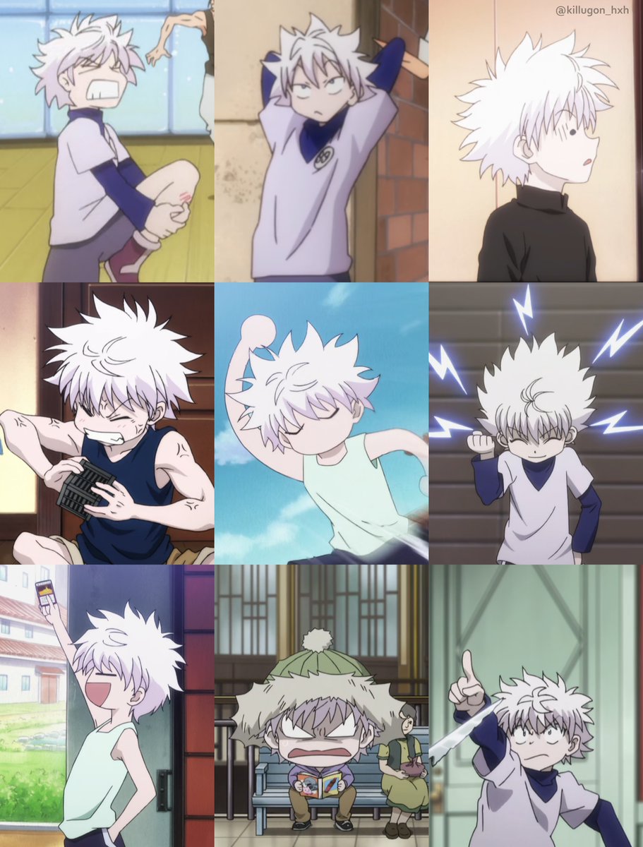 Killua silly pics. 😂💜

#キルア #Killua #hxh #키르아 #奇犽