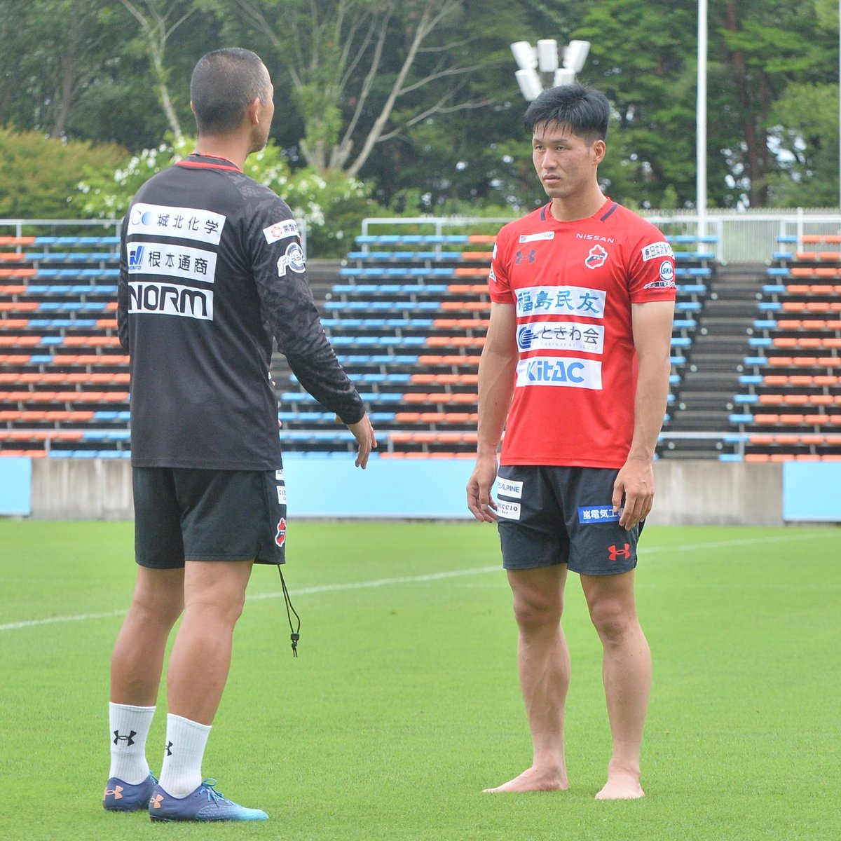 minyu_iwakifc's tweet photo. 中断前最後の #いわきFC🆚#モンテディオ山形 戦。「何が何でも勝ちにいく」（田村監督）と、連敗ストップをかけて戦います🔥 

そして #堂鼻起暉 選手が早速の先発出場！弊紙福島Ｕ担当記者が「彼はやってくれますよ」と期待を寄せています。
#福島民友新聞 https://t.co/jOoG8dWMfy