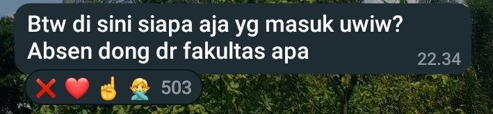 studycasee's tweet image. coba tebak ketua #yesaya ak dari jurusan apa?? (clue: makara 2 warna hasil kombinasi 2 fakul).
kalo bener besok aku doain di gereja, mbak rumput jadi peka ke kamuu