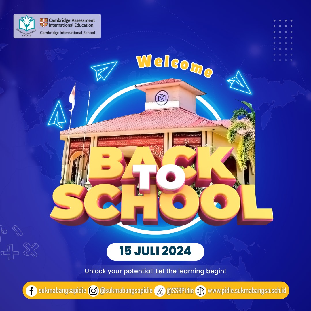 Lonceng sekolah berbunyi keras dan jelas, tanda liburan telah usai dan masa sekolah telah tiba. 

Selamat datang kembali ke sekolah, anak-anak kami. Tidak sabar untuk membersamai kalian dalam proses belajar.

#backtoschool