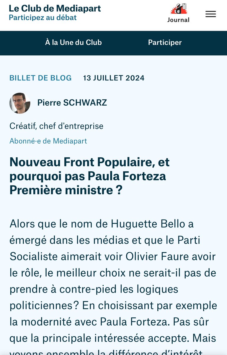 Excellente idée 
il nous faut un cap🫸clair🫷
🤣

blogs.mediapart.fr/pierre-schwarz…