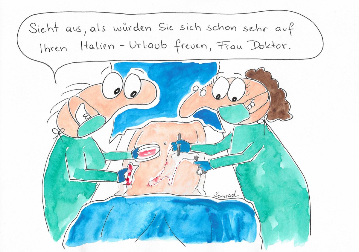 elisabethsemrad's tweet photo. #cartoon #urlaub #italien #sommer #aerztin #arzt #chirurgin #chirurg #stiefel #op #elisabethsemradcartoons #femalecartoonists https://t.co/u9P9fgGuOy