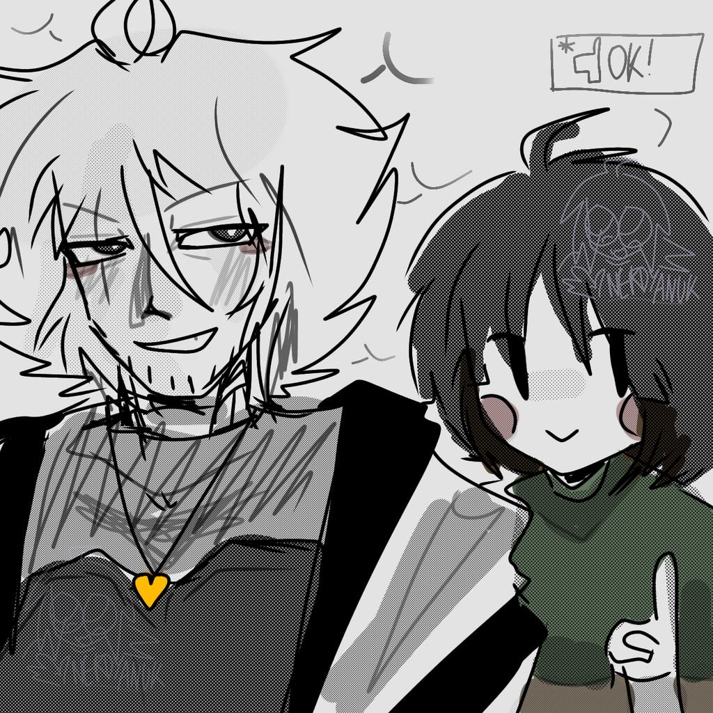 pwnanuk's tweet photo. yapper x listener
ig day #1 (3?)
#xtale #underverse #xchara #underswapchara #xtalefanart https://t.co/wY1BxVKU5S