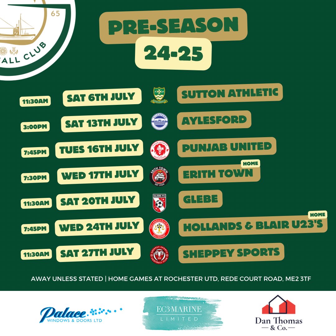 GreenwaysFC's tweet photo. 🗣️ | With our new home and SCEFL status confirmed, our ‘pre-season’ schedule has had a few tweaks. Update below👇🏻

COYBIG 👊🏻🟢 https://t.co/9rC4wEcAD6