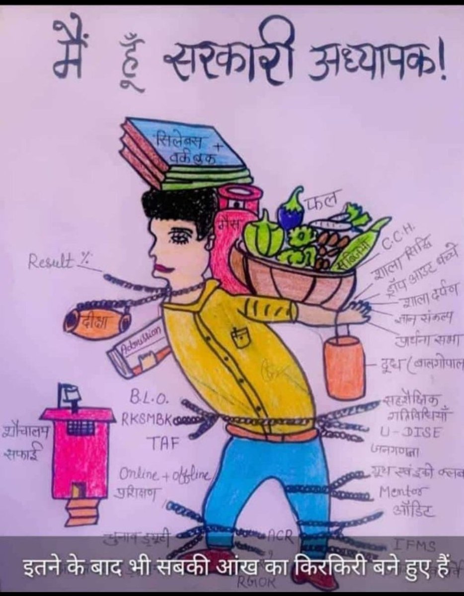 pratish_sa22914's tweet photo. @DrDCSHARMAUPPSS शिक्षक अवकाश ,भत्तों व हाज़िरी की व्यवस्था में विभाग के अधिकारी व कर्मचारी से समानता की माँग कर रहे हैं,लेकिन एक योजना के तहत शिक्षकों को केवल डिजिटल हाज़िरी का विरोधी बताया जा रहा है ।यह षड्यंत्र नहीं चलेगा ।समानता लागू करनी होगी ।
#Boycottdigitalattendance https://t.co/5NAeqJ3sDr