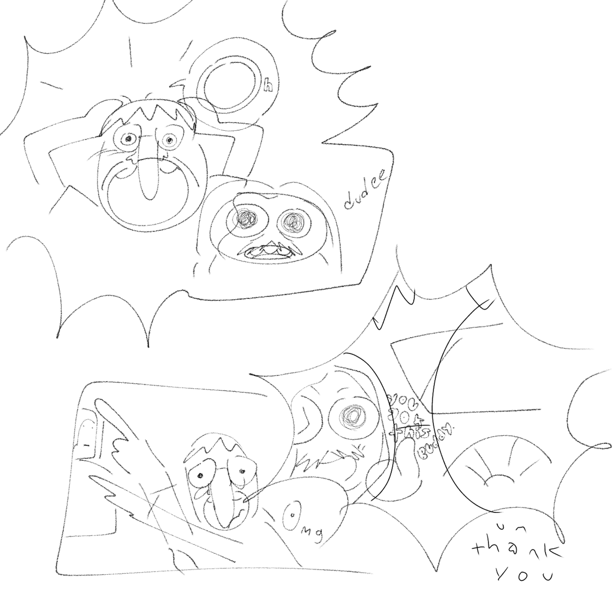 0ddis0dd's tweet photo. This is what I imagine aksel and chiblee as critters im rlly tired so this might be a bit of a goofed design #smilingfriends #aksually #chiblee #fanart https://t.co/a7C4zOEPfp