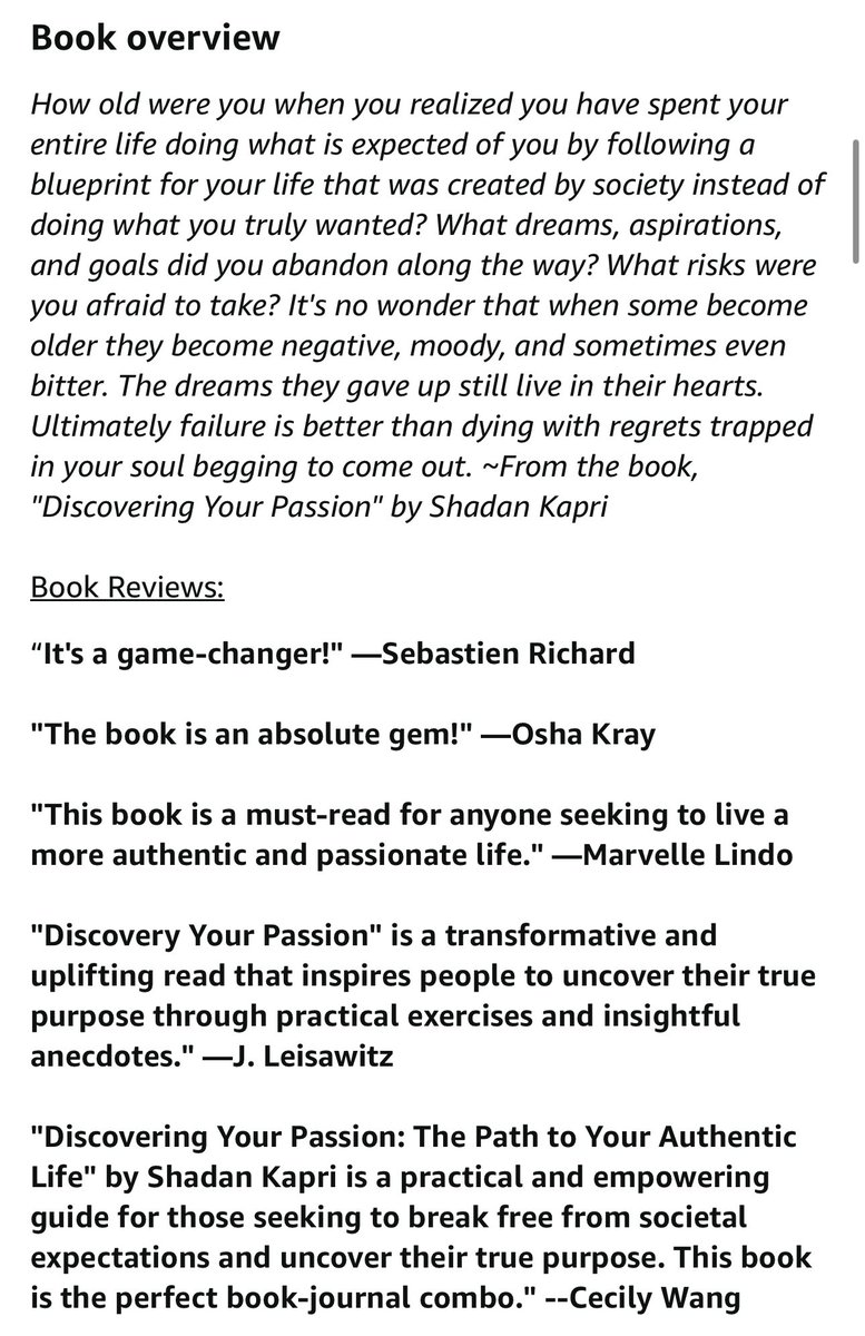 KapriShadan's tweet photo. #DiscoveringYourPassion #Book #Amazon #PainIntoPurpose https://t.co/tCJ1DITyap
