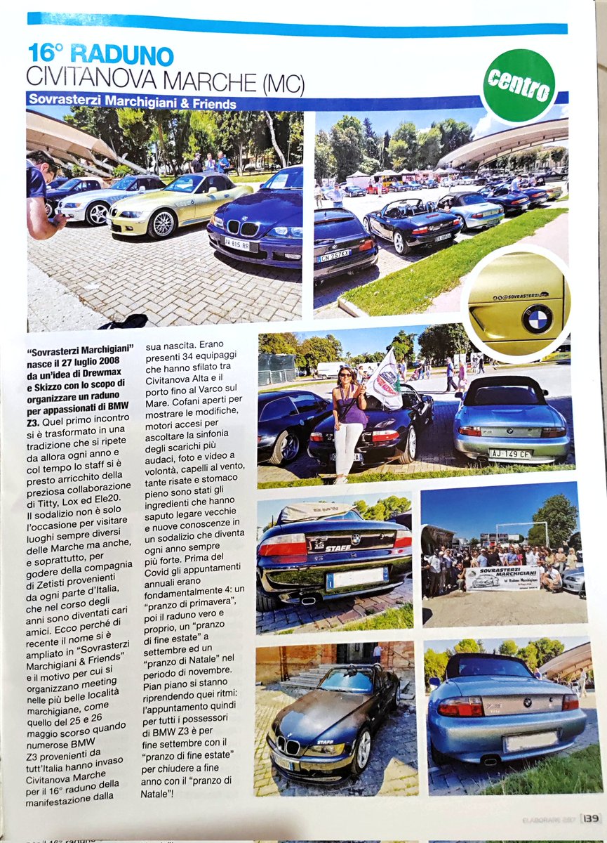 sovrasterzi's tweet photo. 🚗✨  ✨🚗
Siamo entusiasti di annunciare che la rivista **Elaborare** ha pubblicato un fantastico articolo sul nostro raduno che si è tenuto a maggio! 🎉
📖 Per chi vuole un ricordo di quel raduno, non perda l'occasione di acquistare il numero **287 di luglio/agosto** in edicola https://t.co/IAkWAVvC3q